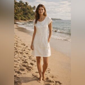 Prairie Underground Shift Dress Ivory Size S